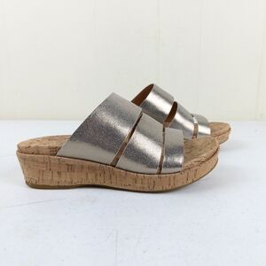 Kork Ease Menzie Gold Strappy Sandals Size 8